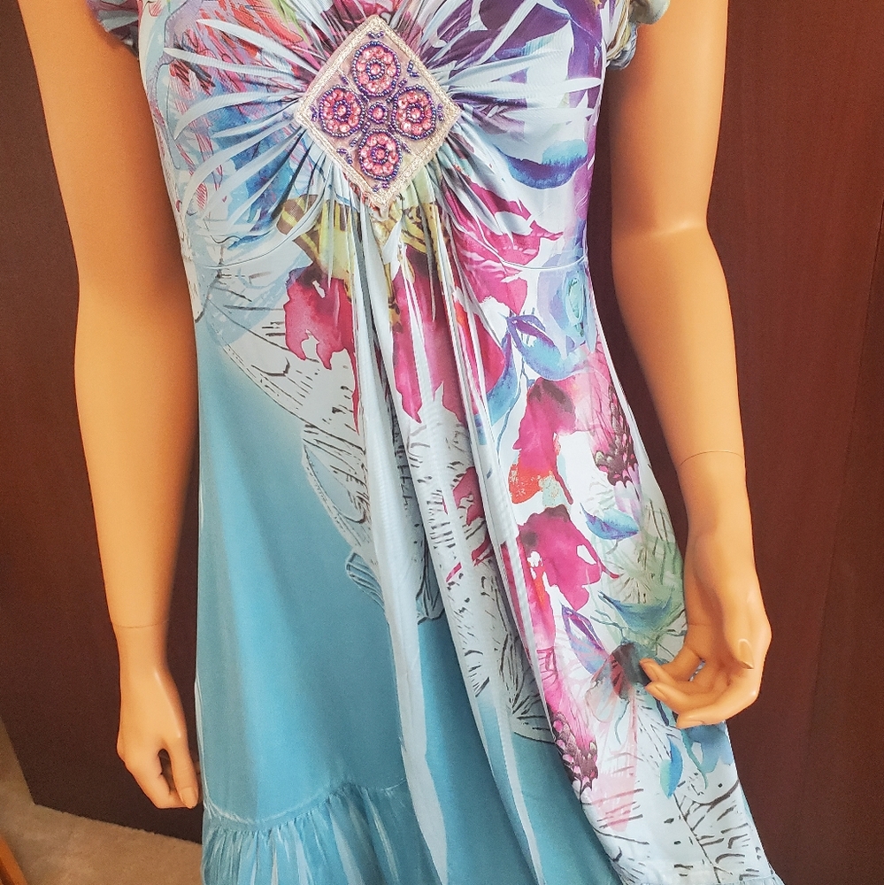 Apt. 9 Floral and Butterfly Printed Summer Dress - Picture 4 of 13